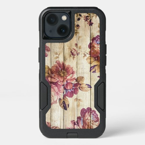 Vintage Pink Roses on Wood Samsung Galaxy S8 Case