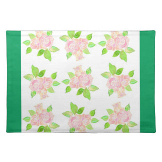 Vintage Pink Roses Place Mat