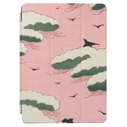 Vintage Pink Sky Japanese Art  iPad Air Cover