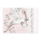 Vintage Pink Stork Baby Shower Thank You