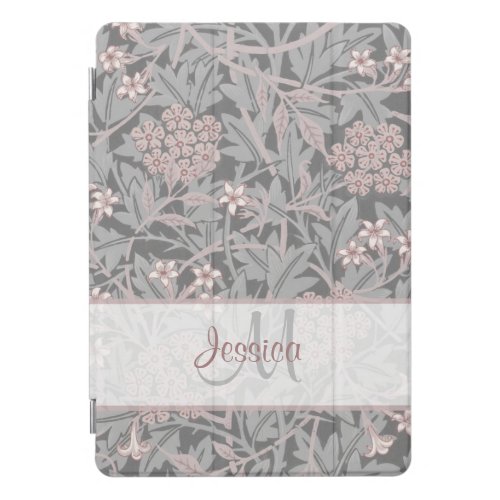 Vintage Pinkish Floral Jasmine by William Morris iPad Pro Cover