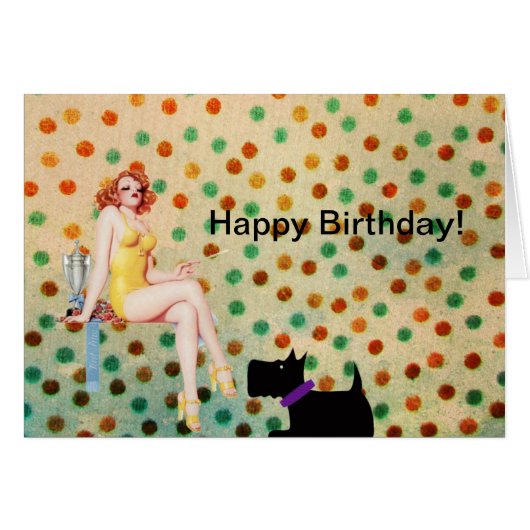 Vintage Pinup and Scottie (Front Horizontal)