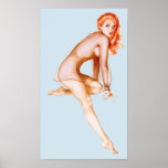 Vintage Pinup Girl - Babydoll Poster at Zazzle