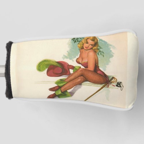 Vintage Pinup Girl Original Coloring 10 Golf Head Cover