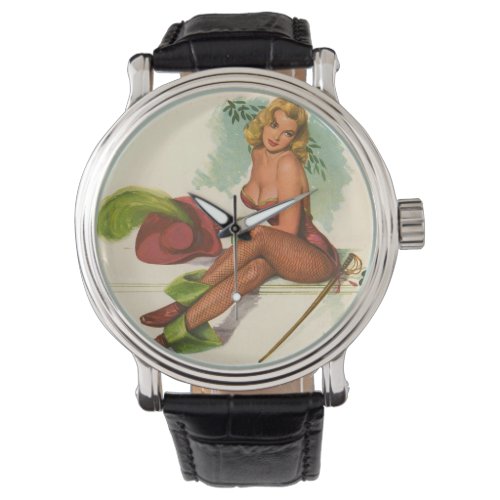 Vintage Pinup Girl Original Coloring 10 Watch