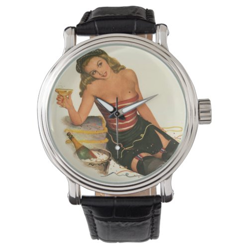 Vintage Pinup Girl Original Coloring 11 Watch