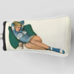 Vintage Pinup Girl Original Coloring 12 Golf Head Cover at Zazzle