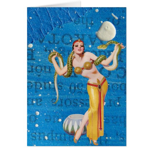 Vintage Pinup Mixed Media Birthday Cards (Front)