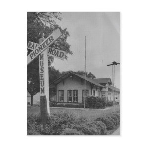 Vintage Pioneer Railroad Museum Postcard