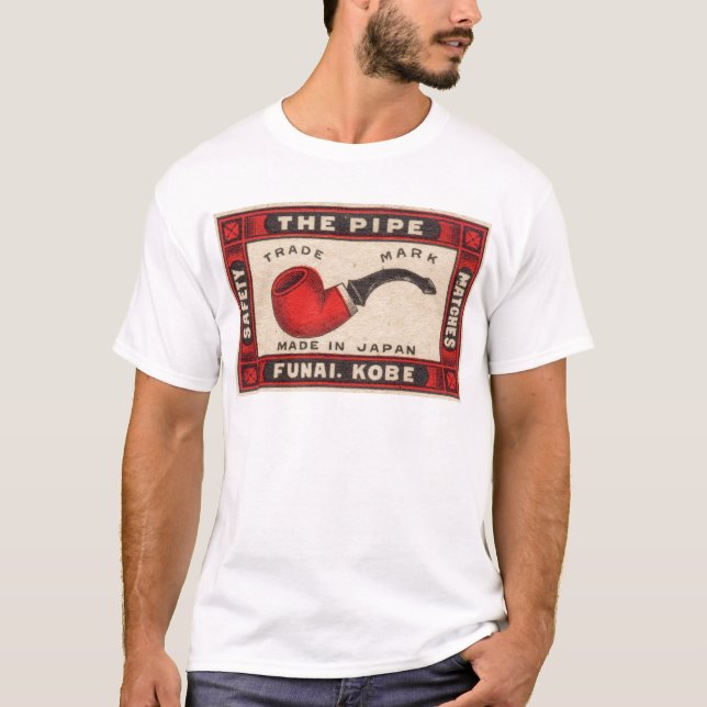 Vintage Pipe Matchbox Logo T-Shirt (Front)