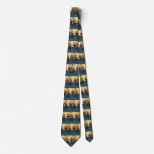 Vintage Pirate Attack on a Galleon by Howard Pyle Neck Tie