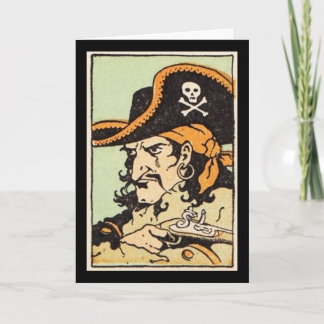 Vintage Pirate Card (Front)