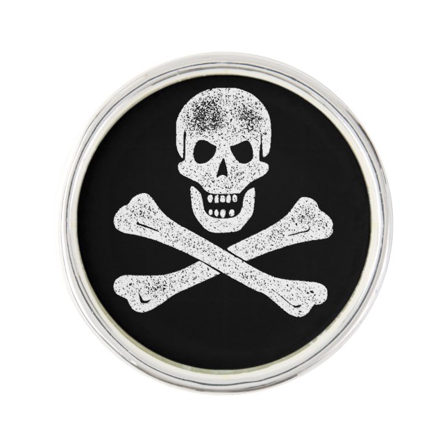 Vintage Pirate Crossbones Pin (Front)