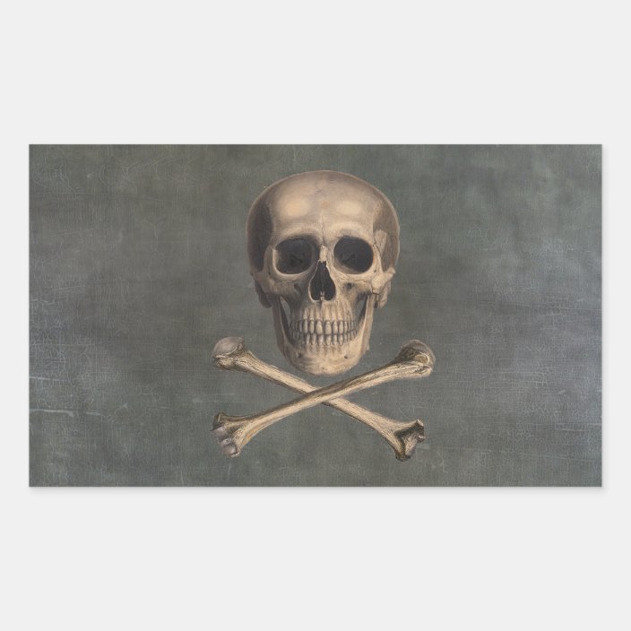 Vintage Pirate Jolly Roger Stickers | Zazzle.com