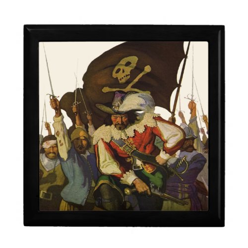 Vintage Pirate Life 1921 illustration Gift Box