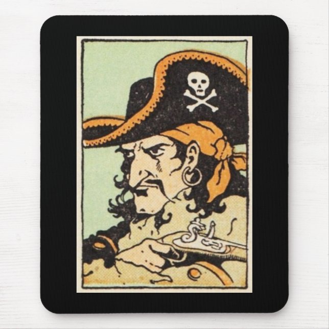 Vintage Pirate Mouse Pad (Front)