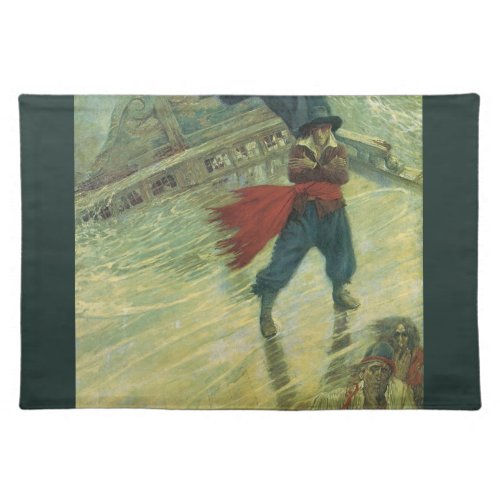 Vintage Pirate The Flying Dutchman by Howard Pyle Placemat