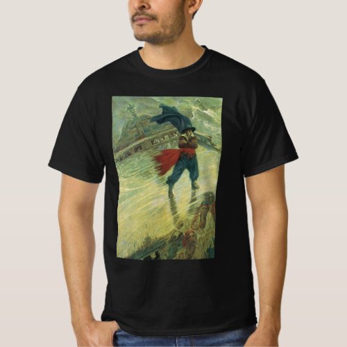 Vintage Pirate The Flying Dutchman by Howard Pyle T_Shirt