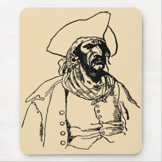 Vintage Pirates, a Buccaneer Sketch by Howard Pyle Mouse Pad
