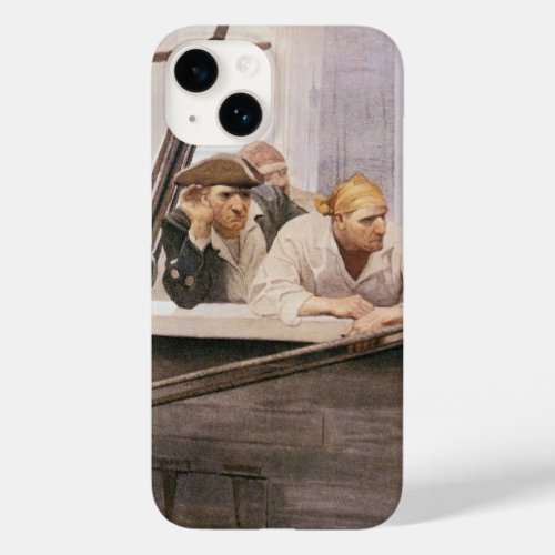 Vintage Pirates Brig Covenant in a Fog by NC Wyeth Case_Mate iPhone 14 Case