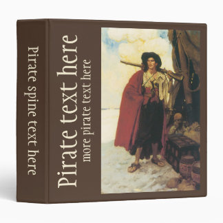 Vintage Pirates Buccaneer was a Picturesque Fellow 3 Ring Binder