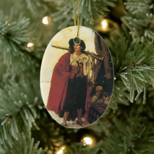 Vintage Pirates Buccaneer was a Picturesque Fellow Ceramic Ornament