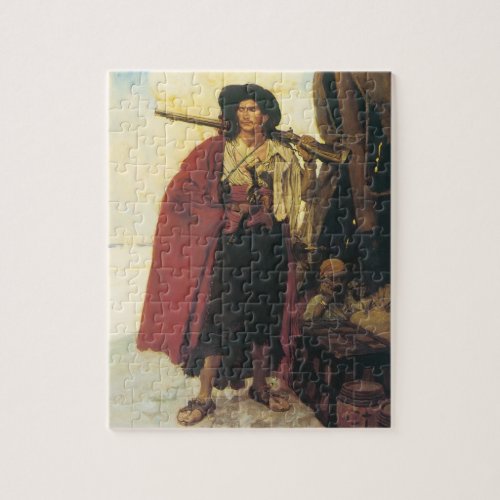 Vintage Pirates Buccaneer was a Picturesque Fellow Jigsaw Puzzle