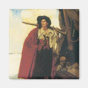 Vintage Pirates Buccaneer was a Picturesque Fellow Magnet
