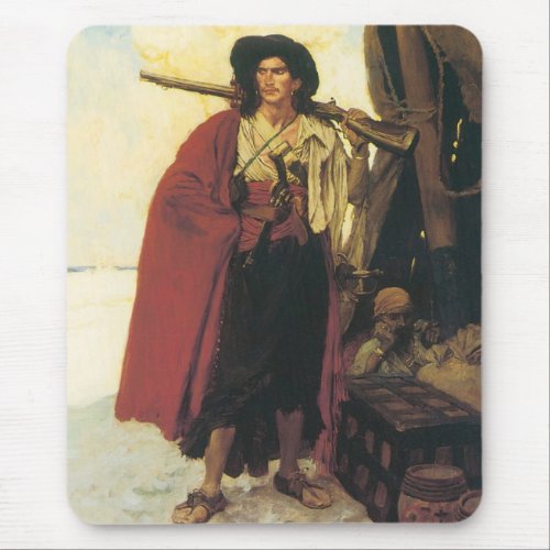 Vintage Pirates Buccaneer was a Picturesque Fellow Mouse Pad