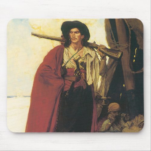 Vintage Pirates Buccaneer was a Picturesque Fellow Mouse Pad