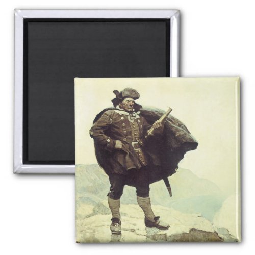 Vintage Pirates Captain Bill Bones by NC Wyeth Magnet