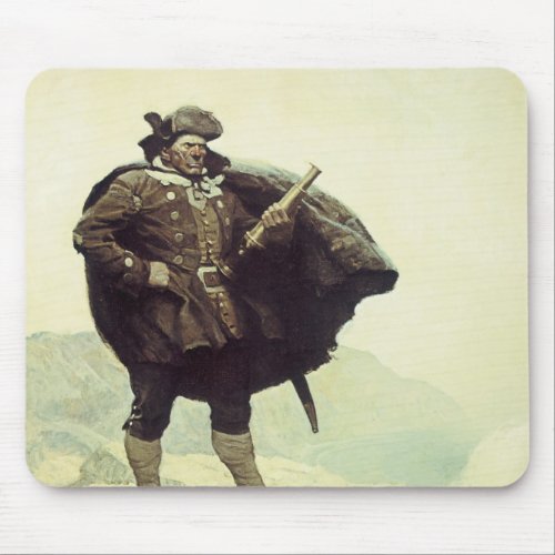 Vintage Pirates Captain Bill Bones by NC Wyeth Mouse Pad