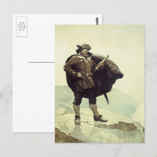 Vintage Pirates, Captain Bill Bones by NC Wyeth Postcard