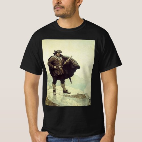 Vintage Pirates Captain Bill Bones by NC Wyeth T_Shirt