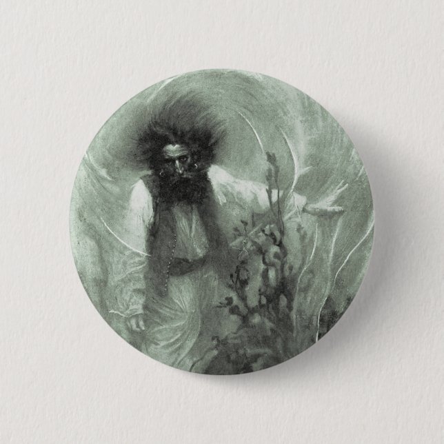 Vintage Pirates, Captain Goldsack by Howard Pyle Button (Front)