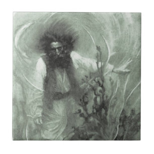 Vintage Pirates, Captain Goldsack by Howard Pyle Ceramic Tile