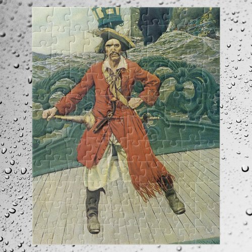 Vintage Pirates Captain Keitt by Howard Pyle Jigsaw Puzzle