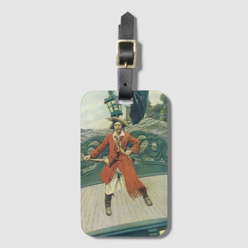 Vintage Pirates Captain Keitt by Howard Pyle Luggage Tag