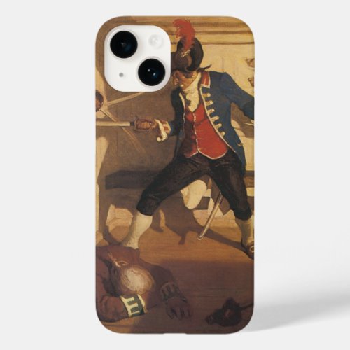 Vintage Pirates Captain Sword Fight by NC Wyeth Case_Mate iPhone 14 Case