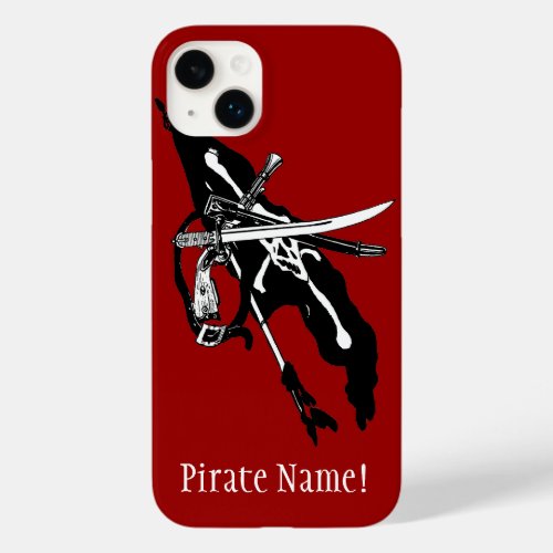 Vintage Pirates Flag Jolly Roger Skull Crossbones Case_Mate iPhone 14 Plus Case