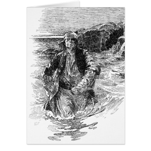 Vintage Pirates Sir Henry Morgan in the Ocean