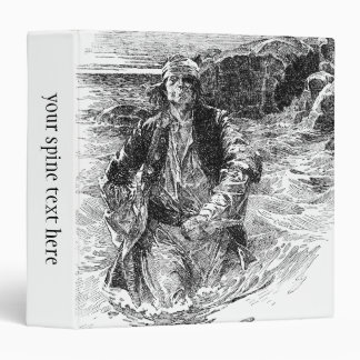 Vintage Pirates, Sir Henry Morgan in the Ocean 3 Ring Binder