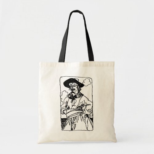 Vintage Pirates Sketch of a Captain by Howard Pyle Tote Bag