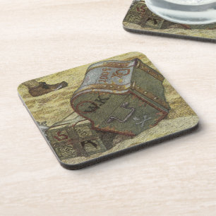 Vintage Pirates, William Kidd Burying Treasure Beverage Coaster