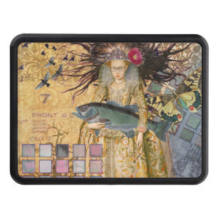Vintage Pisces Fish Woman Gothic Classic Trailer Hitch Cover