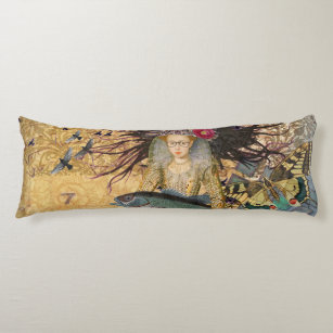 Vintage Pisces Woman Gothic Classic  Body Pillow
