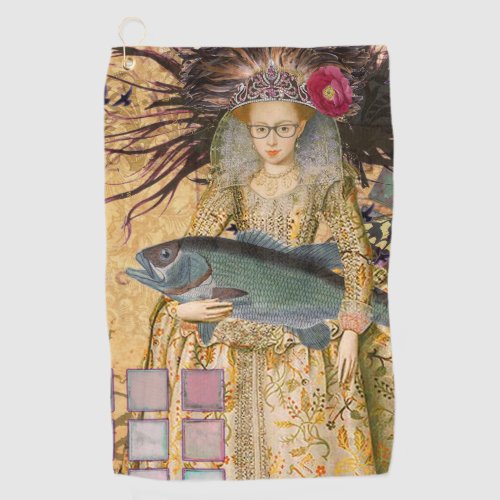 Vintage Pisces Woman Gothic Classic  Golf Towel