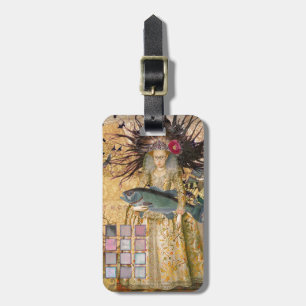 Vintage Pisces Woman Gothic Classic Luggage Tag
