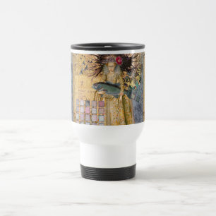 Vintage Pisces Woman Gothic Classic Travel Mug