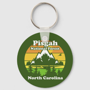 Vintage Pisgah National Forest North Carolina Keychain